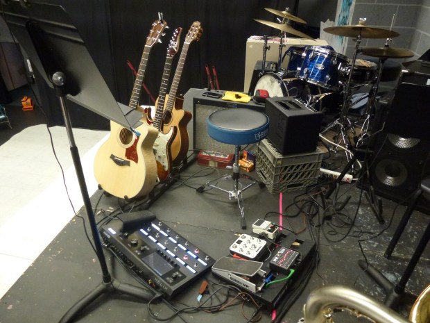 Heathers guitar rig, 2018
