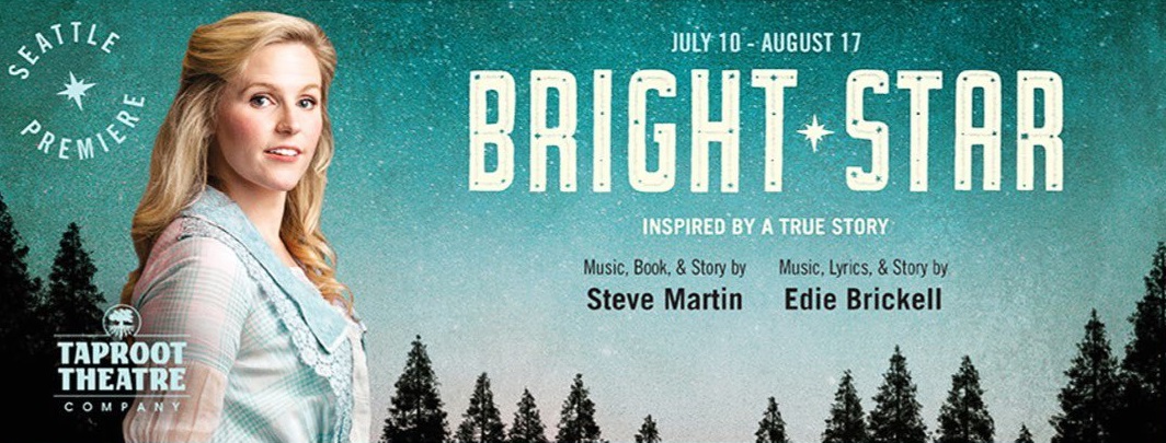 Production poster for Taproot Theatre production of Bright Star, Seattle 2019