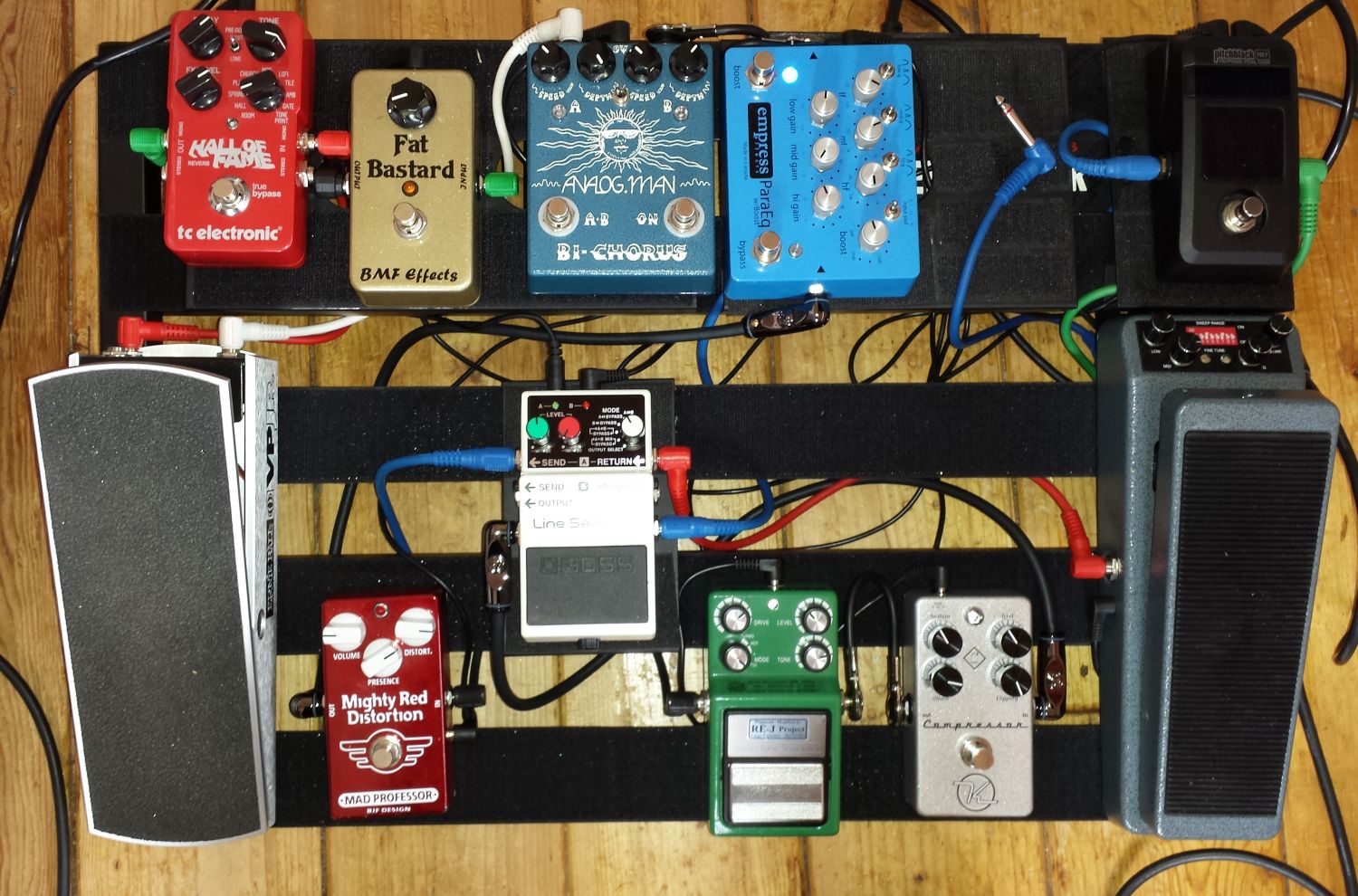 Pedal board for “13” – 2015 production, Seattle