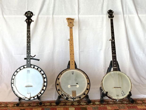 19-Fret Tenor (4-String), Standard 5-String and Long Neck 5-String Banjos