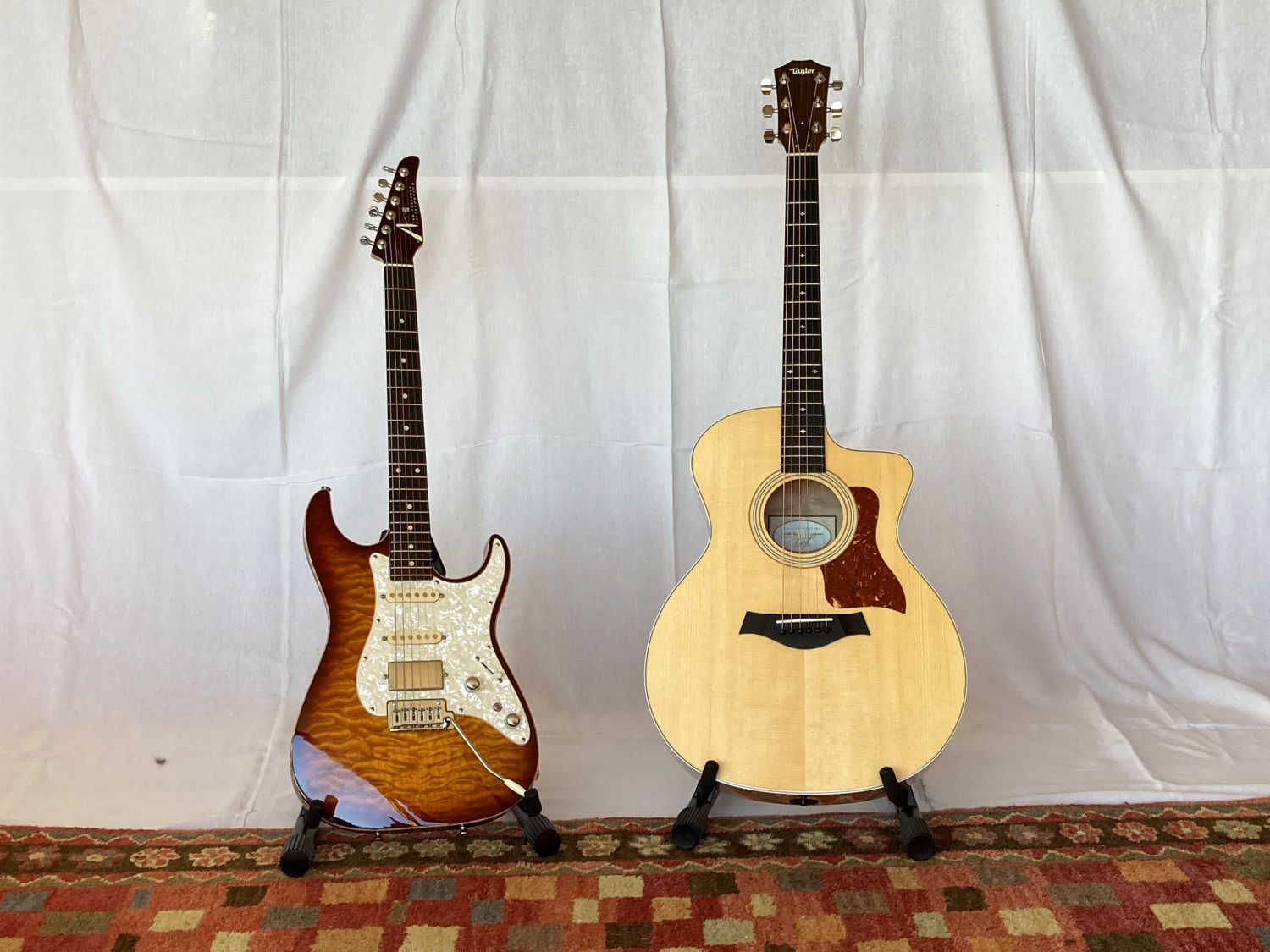 The Bare Essentials – A Fat Strat and a Cutaway Acoustic Guitar
