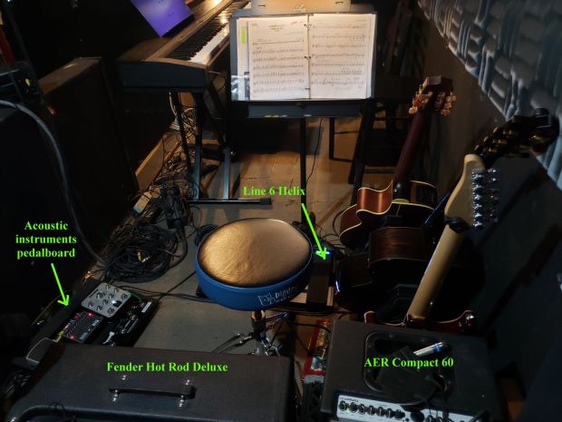 Acoustic instruments pedalboard