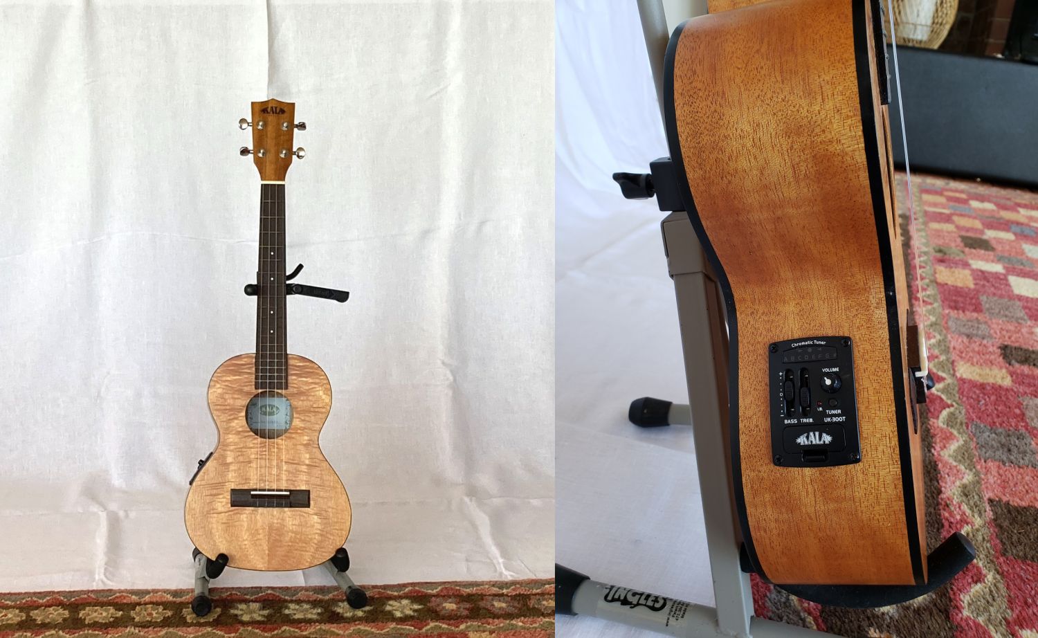 Tenor Ukulele with Built-In Pickup, Preamp & Tuner