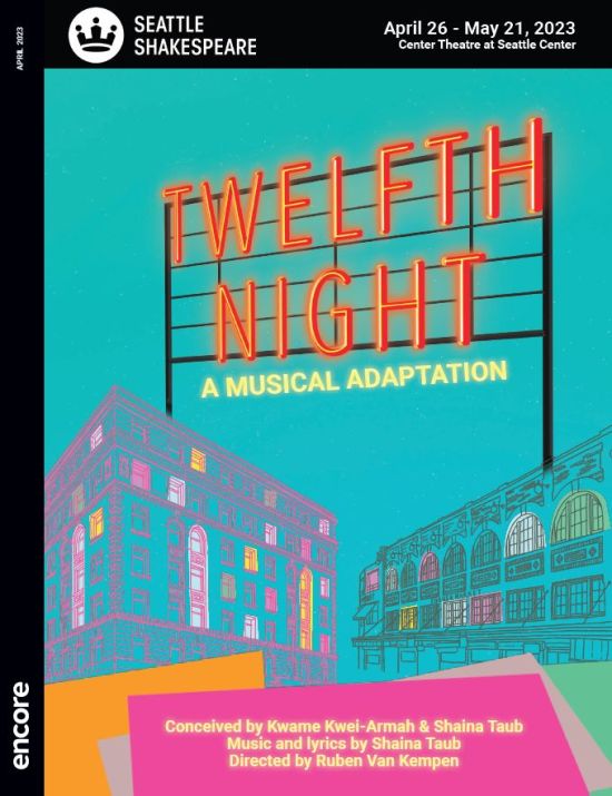 Program for Twelfth Night, Seattle Shakespeare Company, 2023