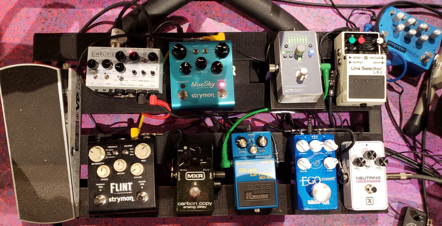 Pedalboard for Twelfth Night, Seattle Shakespeare Company, 2023