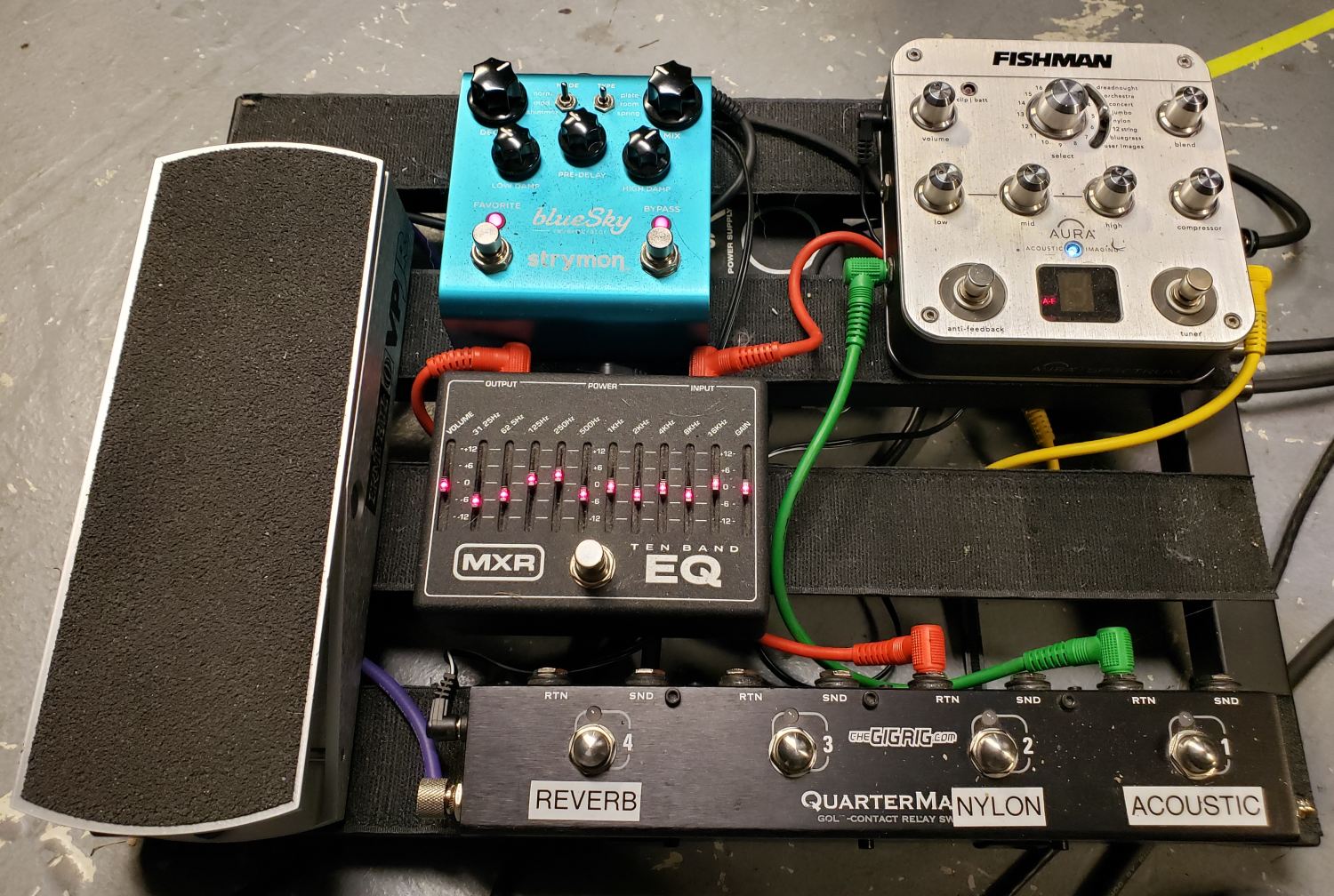 Sister Act acoustic pedalboard, 2024